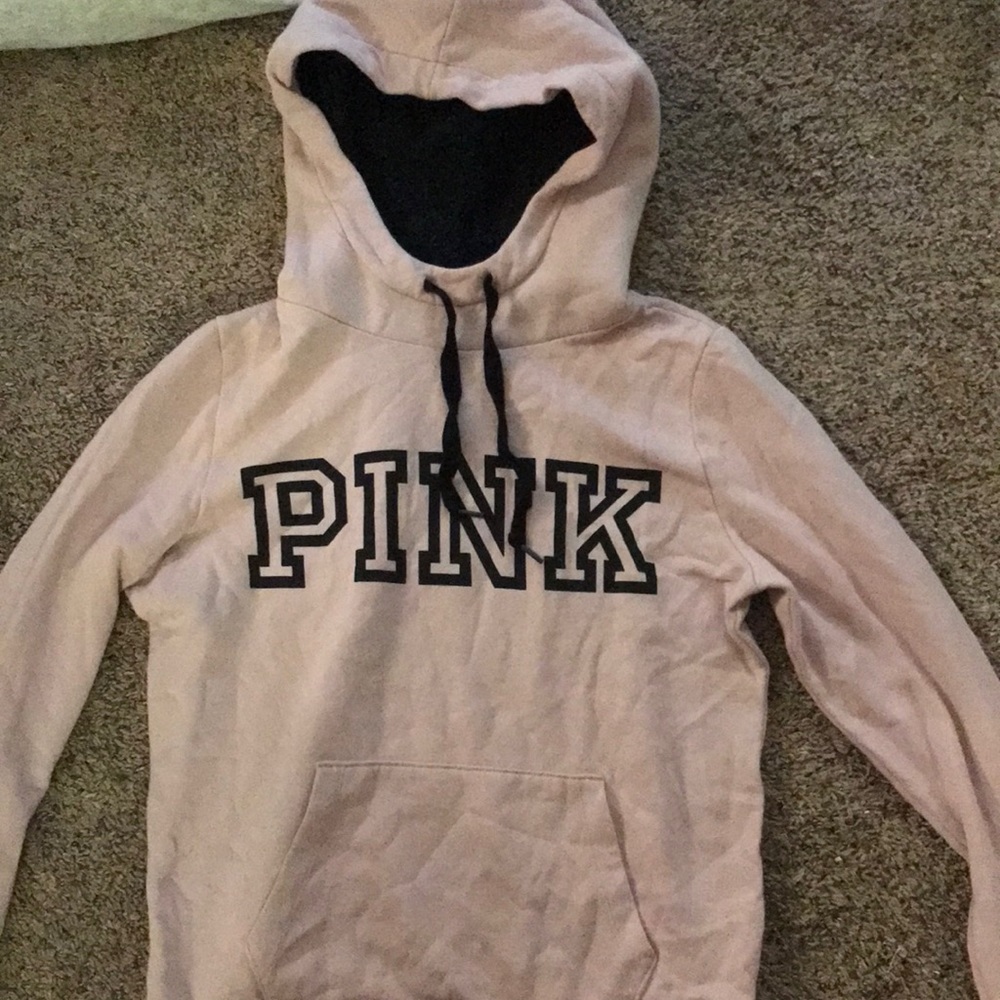 Pink Victoria Secret Pink Sherpa lined hoodie